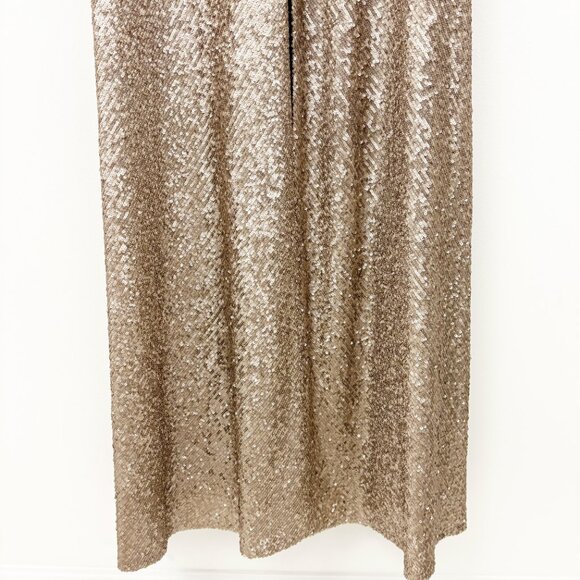 Jenny Yoo Collection Zelda Sequin Maxi Dress Size 8 Hazel Sleeveless Formal - Picture 5 of 12